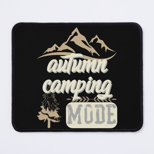 Item preview, autumn camping mode, forest river sun inside tree pine designed and sold by movie-popcorn.