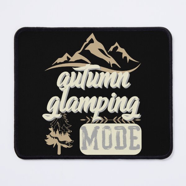 Item preview, autumn glamping mode, forest river sun inside tree pine designed and sold by movie-popcorn.