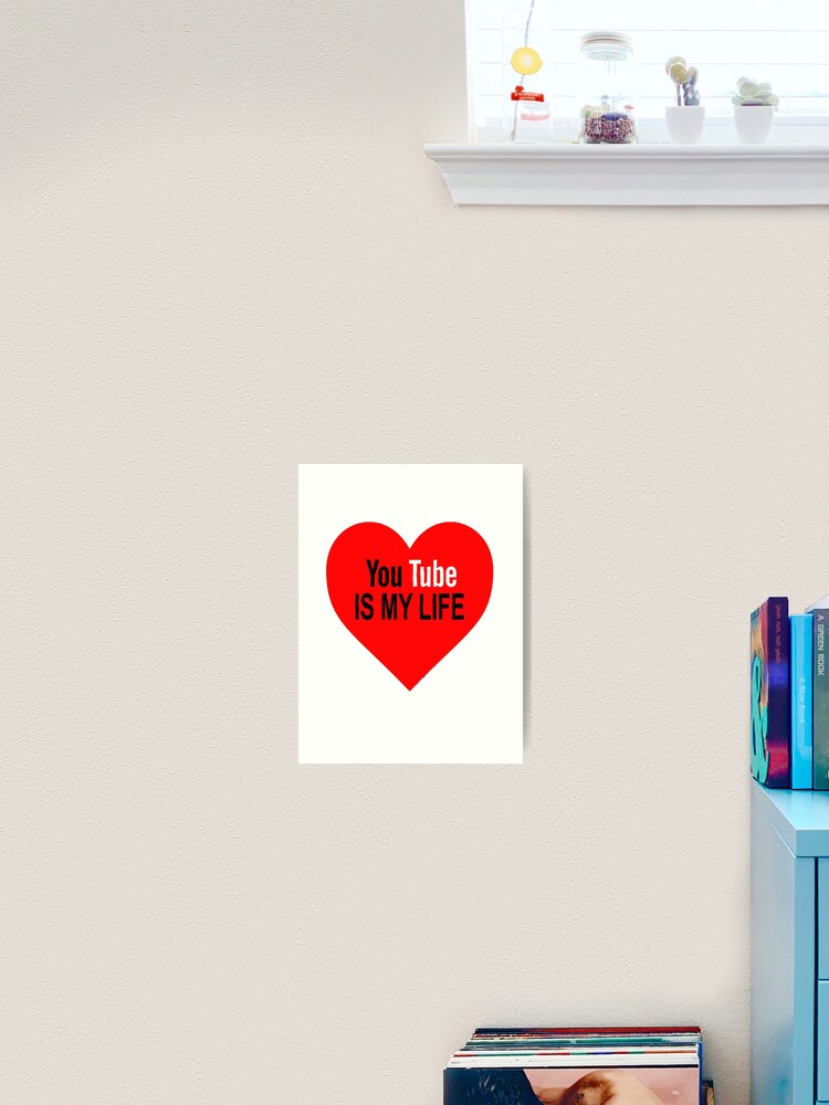 is my life (heart) Poster for Sale by David Simpson