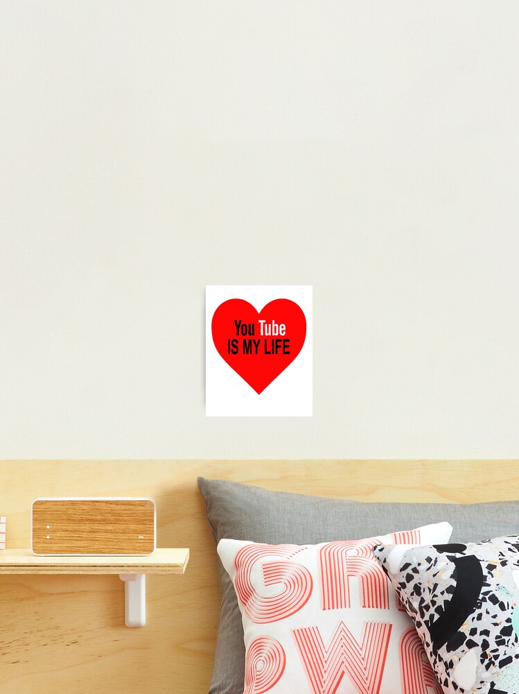 is my life (heart) Poster for Sale by David Simpson