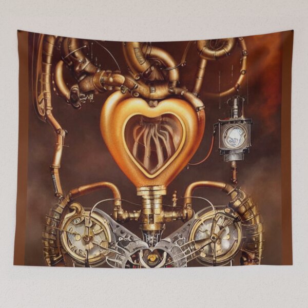 Item preview, Steampunk mechanical heart designed and sold by Dendros-Studio.