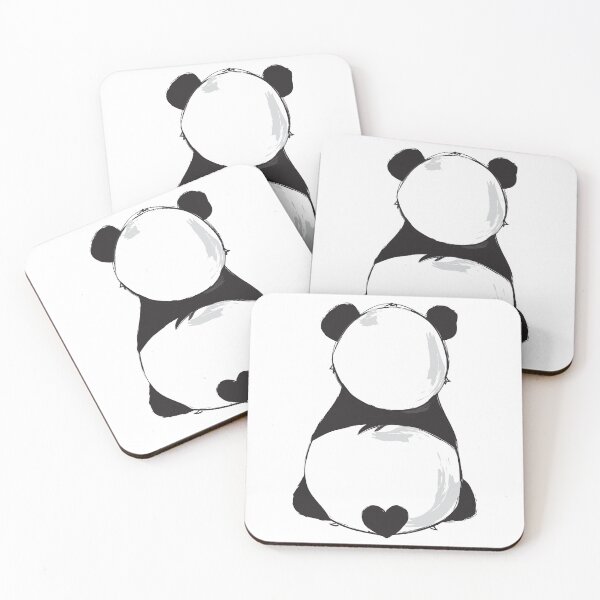 Artikelvorschau, Panda herzförmiger Schwanz entworfen und verkauft von KGoPrintables.