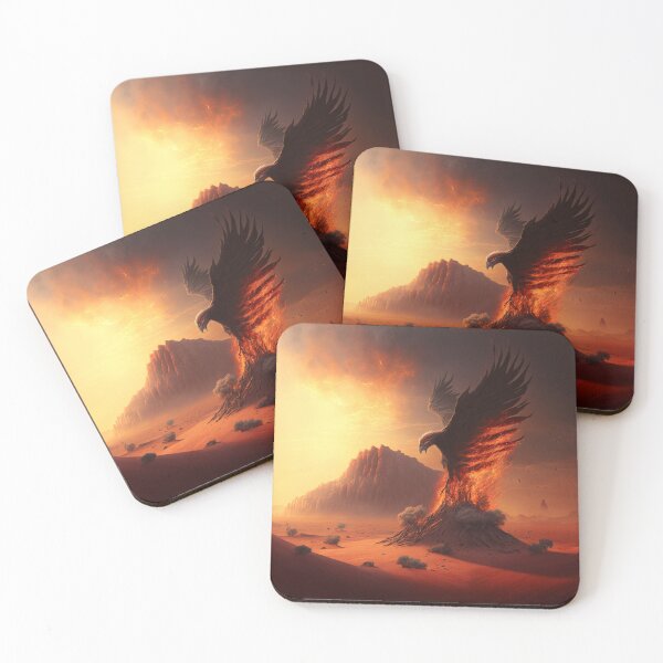 Item preview, Fiery Pheonix in Desert designed and sold by ArcaneVisions.