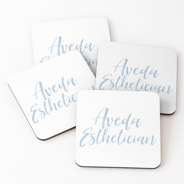 Item preview, Soft Blue Aveda Esthetician Cursive  designed and sold by Dalaura.