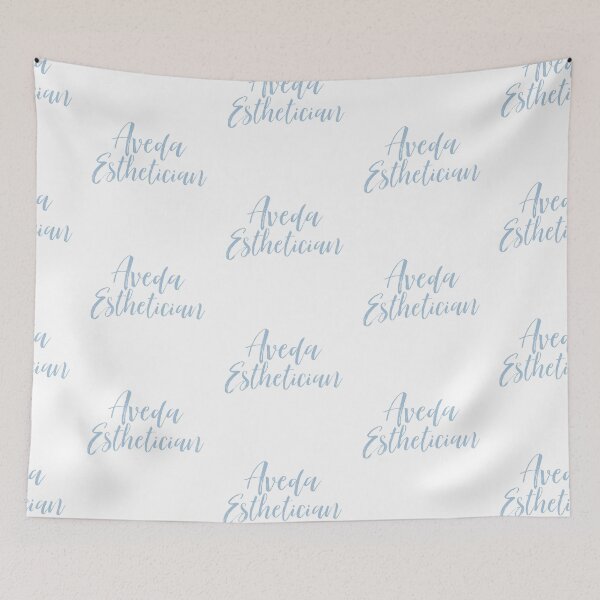 Item preview, Soft Blue Aveda Esthetician Cursive  designed and sold by Dalaura.