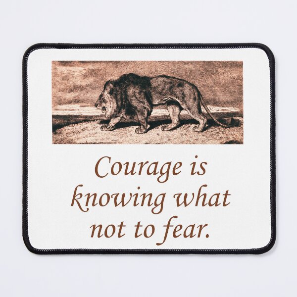 Item preview, Courage Is Knowing What Not To Fear designed and sold by CrankyOldDude.