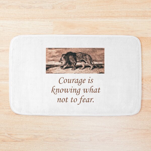 Item preview, Courage Is Knowing What Not To Fear designed and sold by CrankyOldDude.
