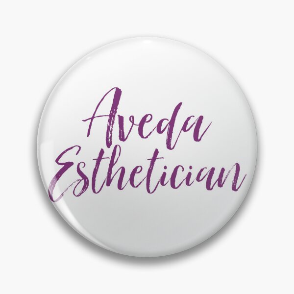 Item preview, Dark Purple Aveda Esthetician Cursive  designed and sold by Dalaura.