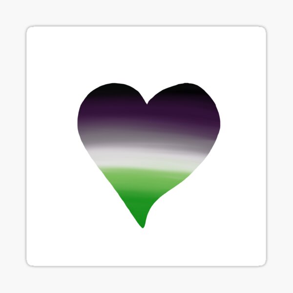 Are ace pride love hearet Sticker