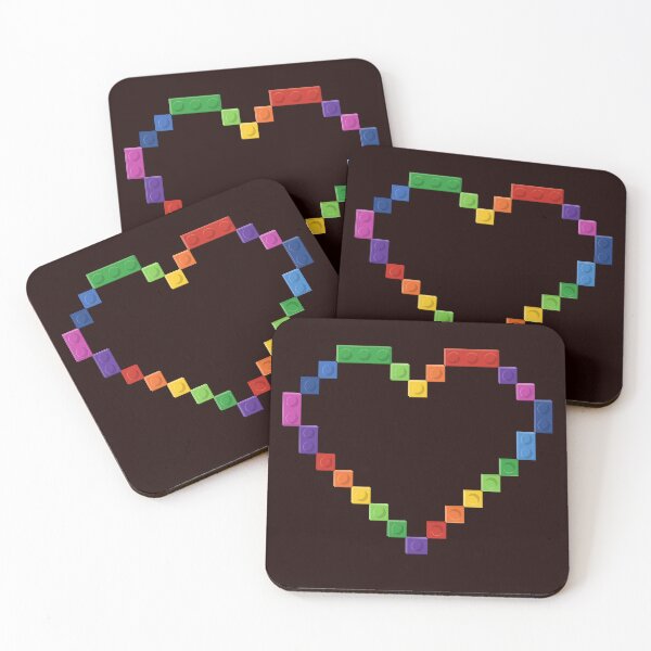 Item preview,  Building Bricks Plastic Blocks Heart Valentines  designed and sold by BeansHotTees.