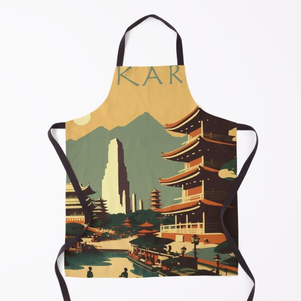 Item preview, Jakarta Vintage Travel Art Poster designed and sold by OldTravelArt.