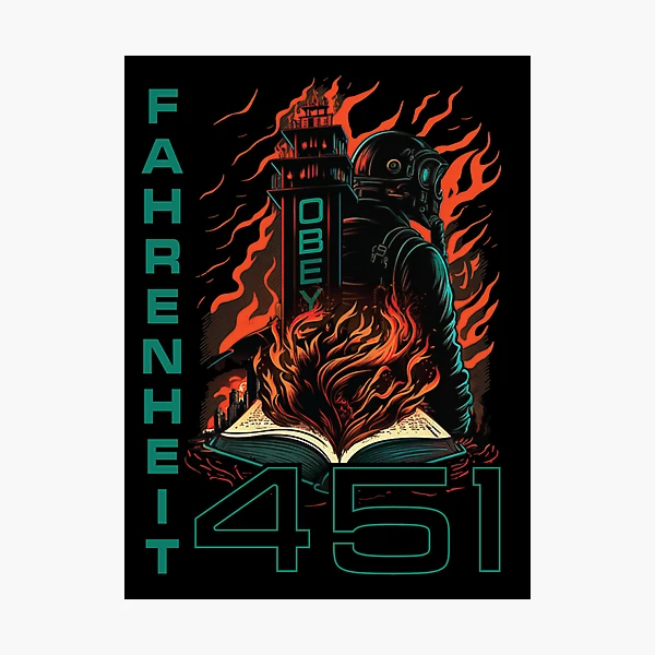 Lámina artística for Sale con la obra «fahrenheit 451, 1984, ray