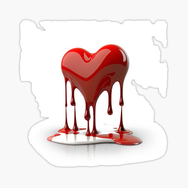 21-00009 Dripping Heart Stencil
