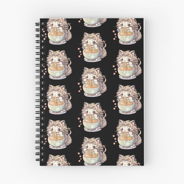 Item preview, Ramen-Loving Cat designed and sold by Cute Critters Stickers.