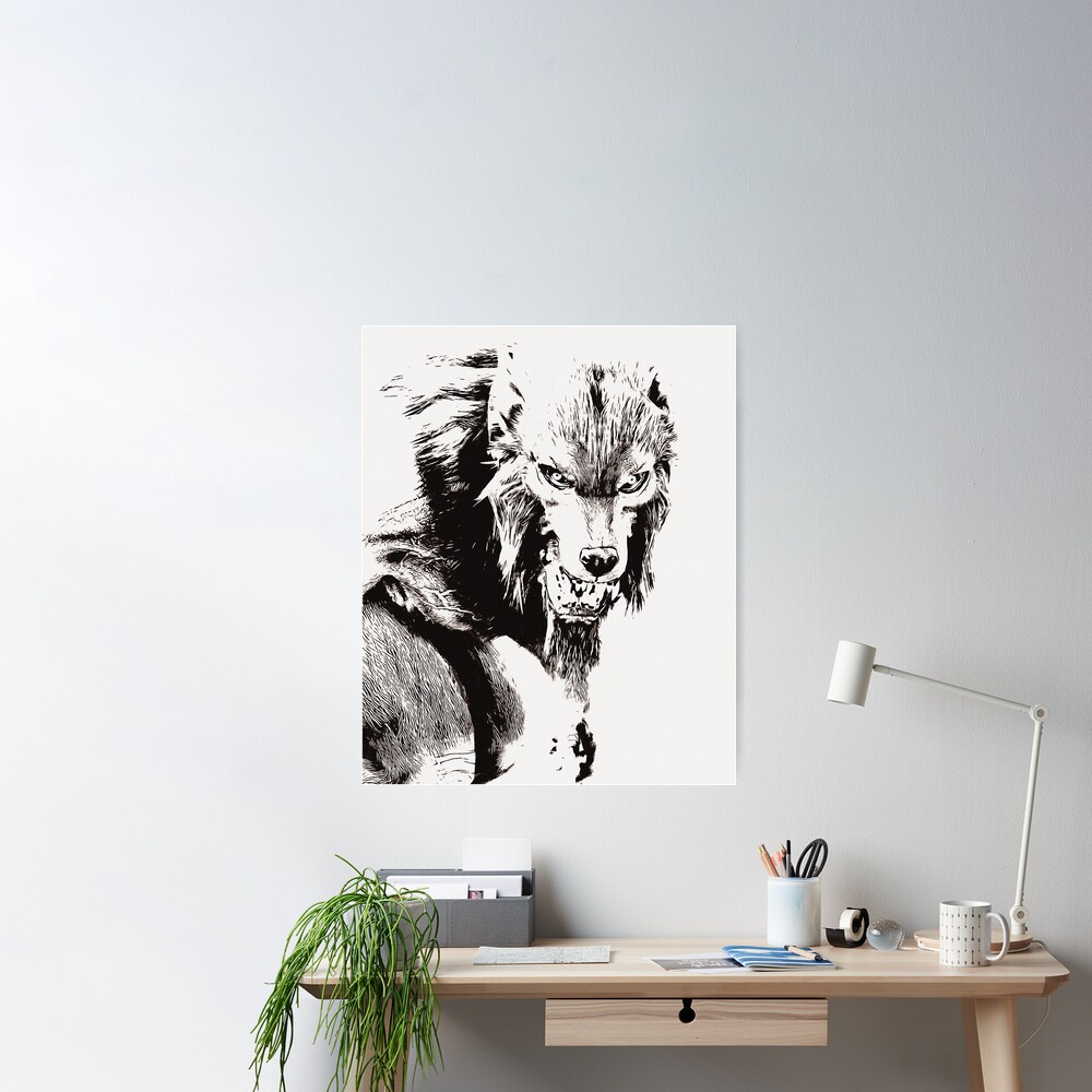 Werewolf Night Poster, Canvas Wall Art Posters