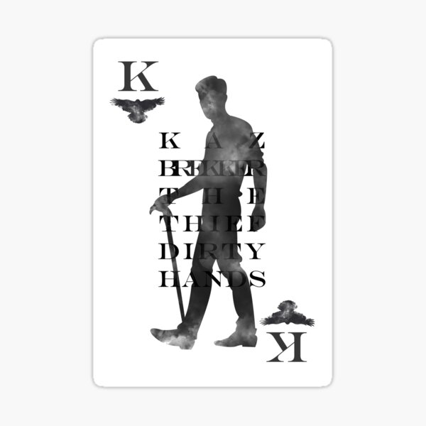 Kaz Brekker playing card Sticker