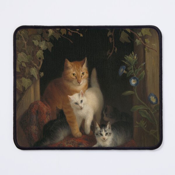 Item preview, Cat with kittens 1844 designed and sold by linggalibrary.