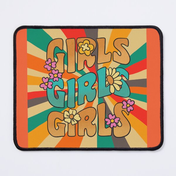 Item preview, Vintage girls , typography and colores rays designed and sold by AnyMar2023.