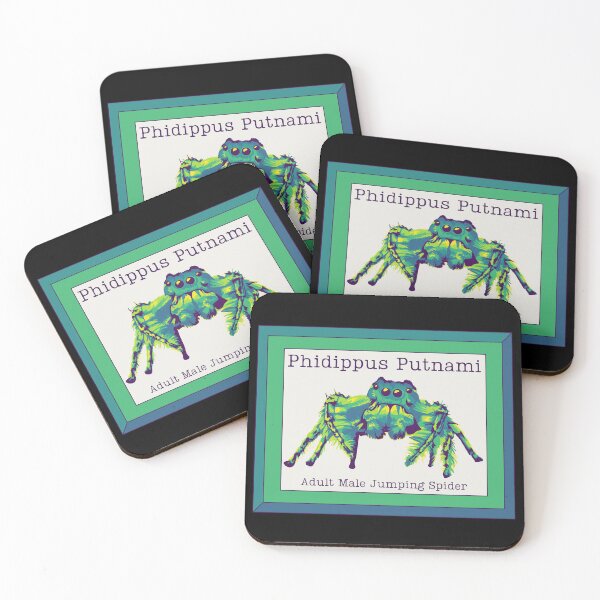 Item preview, Phidippus Putnami - Jumping Spider designed and sold by Unhinged Heather.