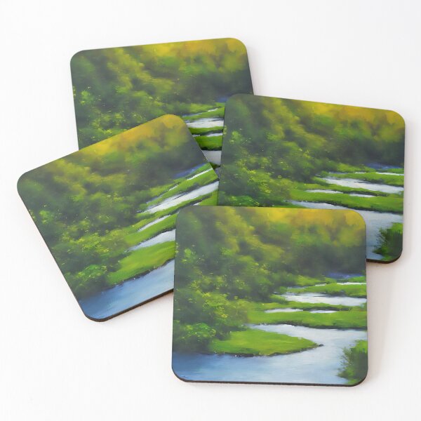 Item preview, River Landscape Oil Painting designed and sold by artsandprintsco.