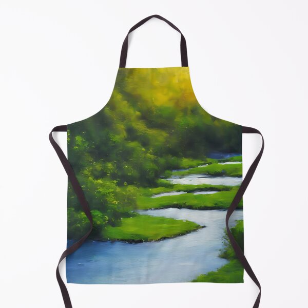 Item preview, River Landscape Oil Painting designed and sold by artsandprintsco.