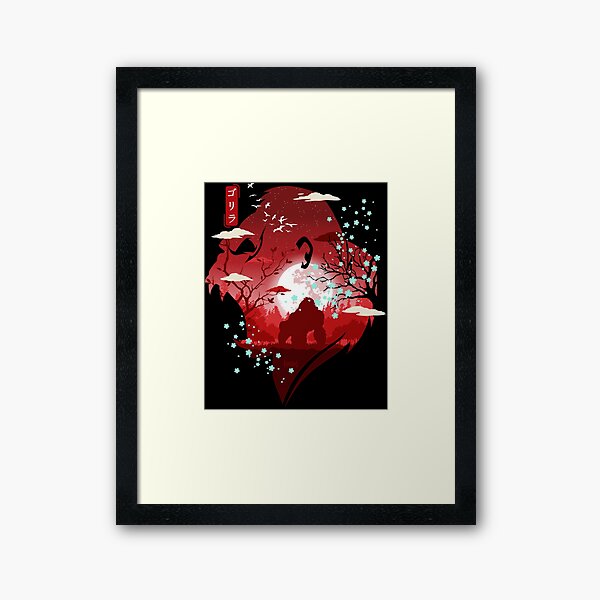 Vista previa del artículo con la obra «Gorila de sangre», diseñado y vendido por virgiaone.