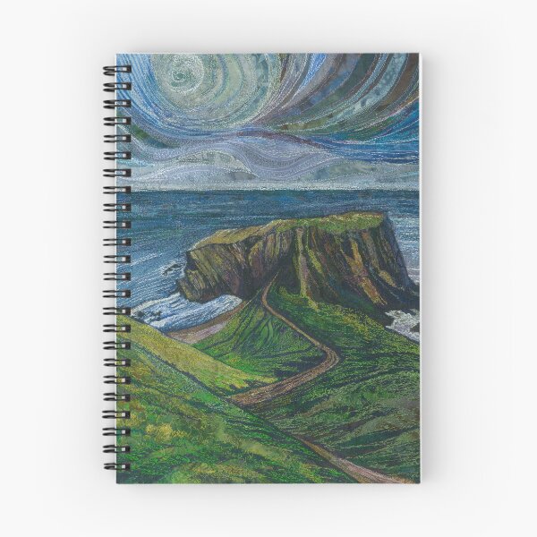Item preview, To the Very Edge - Coastal Path Embroidery - Textile Art designed and sold by RWTextileArt.