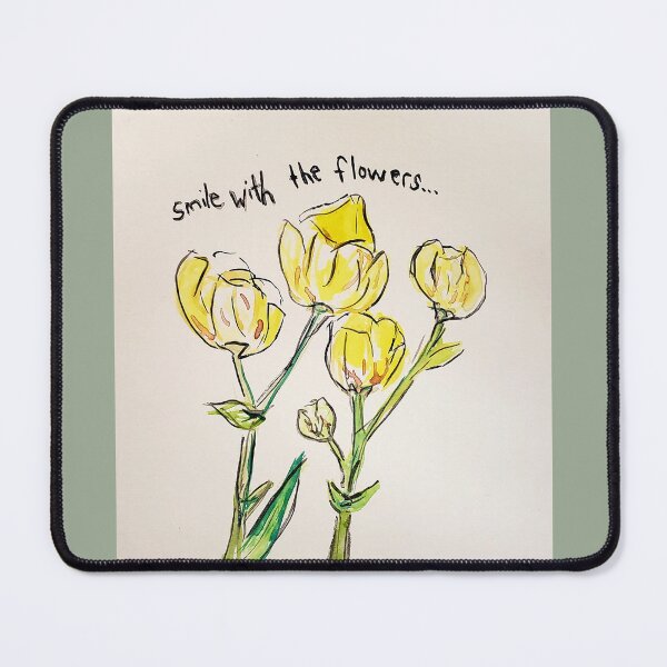 Item preview, Etegami Smile with the Flowers designed and sold by EtegamiJourney.