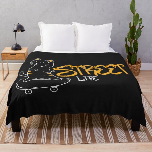 Item preview, Funny Cute Skateboarding Cat - Street Life designed and sold by VIKING  PROJECT.