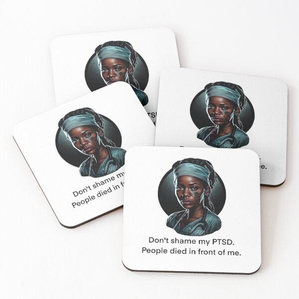 Item preview, Black Nurse PTSD designed and sold by MichellesMedArt.