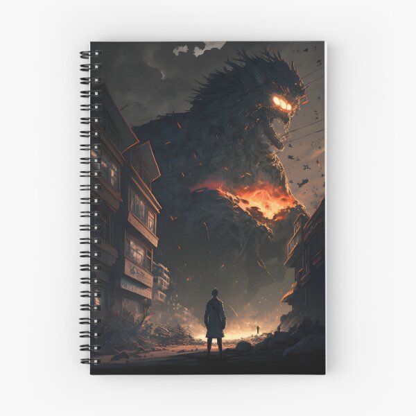 Item preview, Anime Survival of the Fittest Confident Man in a Destroyed City vs Reptilian monster designed and sold by ElevenVoid.