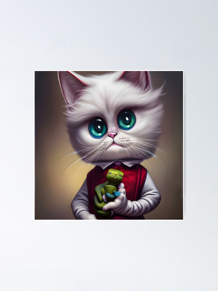 Professor Kitten Poster for Sale by DoublecrashArt
