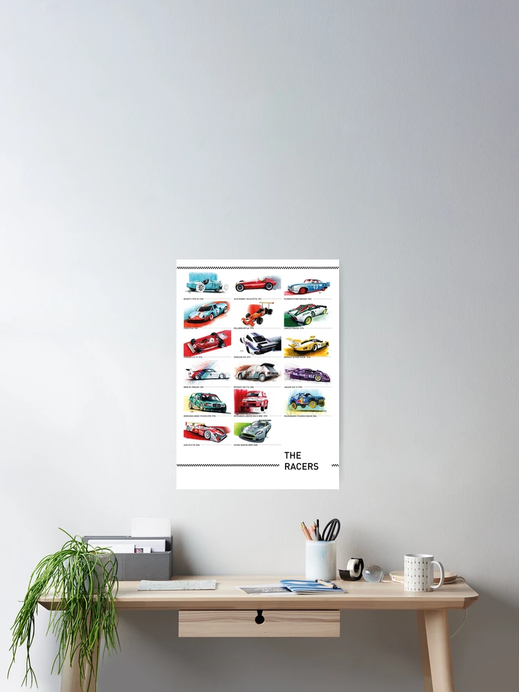 Thumbnail 2 of 3, Poster, The Racers designed and sold by Alt_ Illustrations.