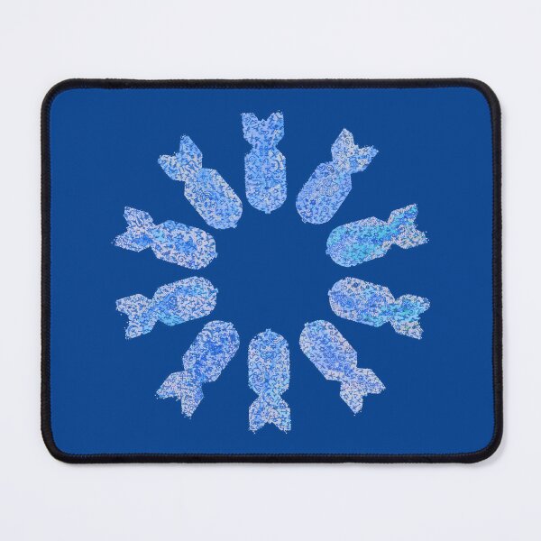 Item preview, Crazy Daisy (blue) designed and sold by BrownWoodRobot.