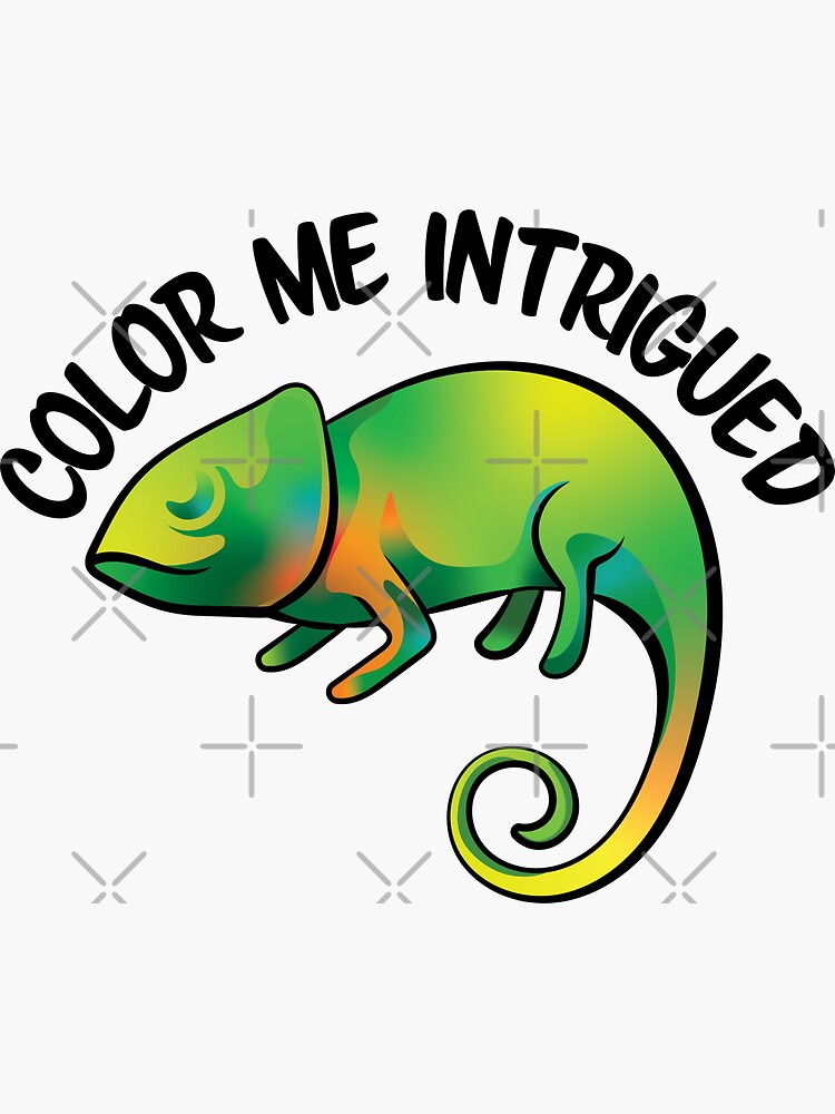 "Color Me Intrigued" Sticker for Sale by InkLayer | Redbubble