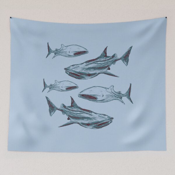 Item preview, whale sharks - blue designed and sold by asteriskkk.