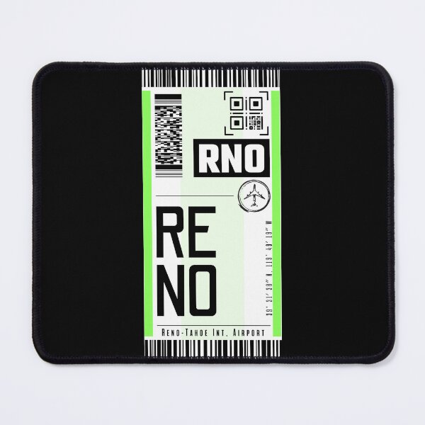 Item preview, RENO RNO classic luggage tag stickers designed and sold by LeddsoDello.
