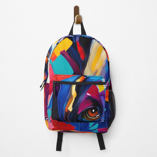 Item preview, multi-coloured abstract dog designed and sold by David-Howells.