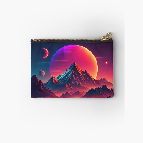 Item preview, Vibrant Vista: A Retrowave Tribute to the Beauty of the Mountain Sunset designed and sold by Mullet Monkey.