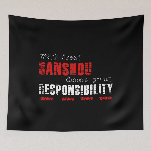 Item preview, With great Sanshou comes great responsibility designed and sold by MartialArtsNerd.