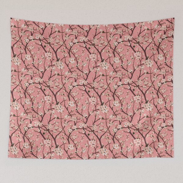 Item preview, Pink Cherry Blossom Sakura Seamless Design designed and sold by KaleyObsidia.