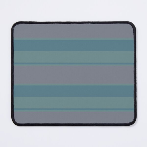 Item preview, Shades of Blue and Neutral Pink Wide Horizontal Stripe  designed and sold by rhombusOnion.