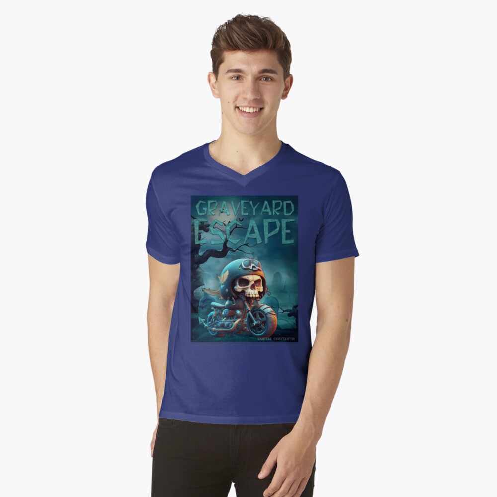 Item preview, V-Neck T-Shirt designed and sold by POST-VANITAS.