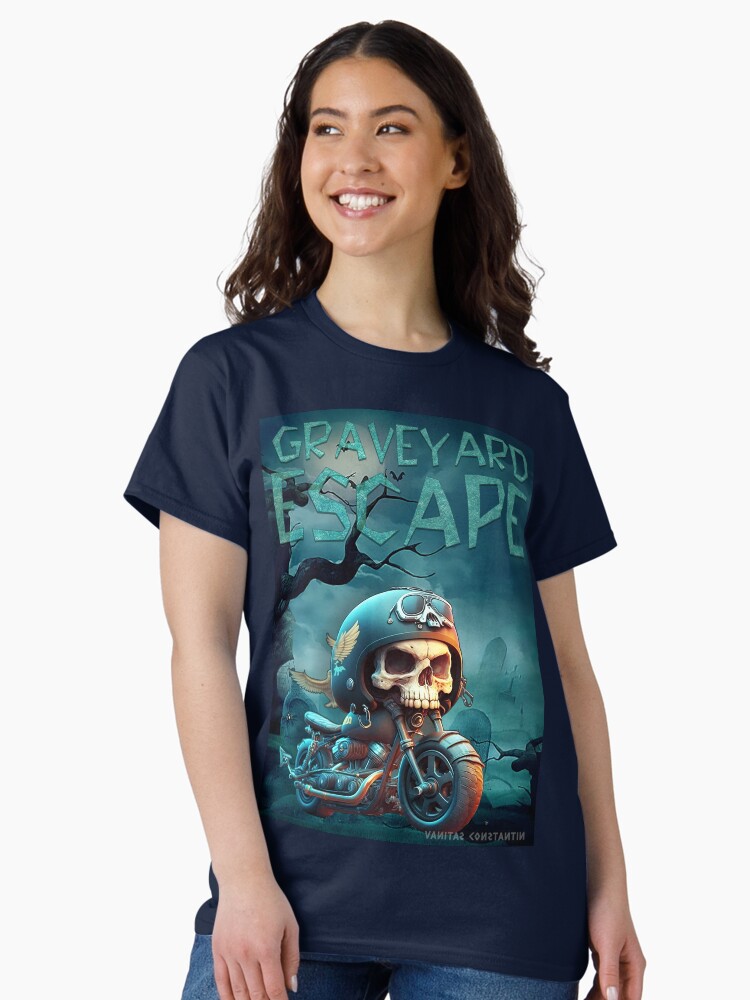 Thumbnail 2 of 7, Classic T-Shirt, Graveyard Escape designed and sold by POST-VANITAS.
