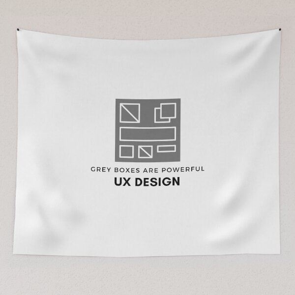 Artikelvorschau, UX Designer graue Boxen | UX-Designer, Benutzererfahrung, Benutzerschnittstellenberuf entworfen und verkauft von GoseStudio.