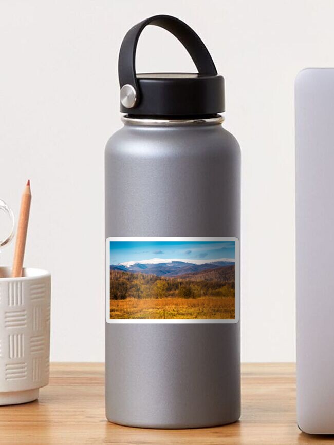 Thumbnail 1 of 3, Sticker, beautiful springtime scenery in mountains designed and sold by mike-pellinni.