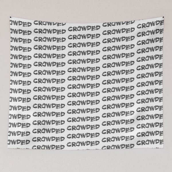 Item preview, Crowded scribble art typography designed and sold by KondeHipe.