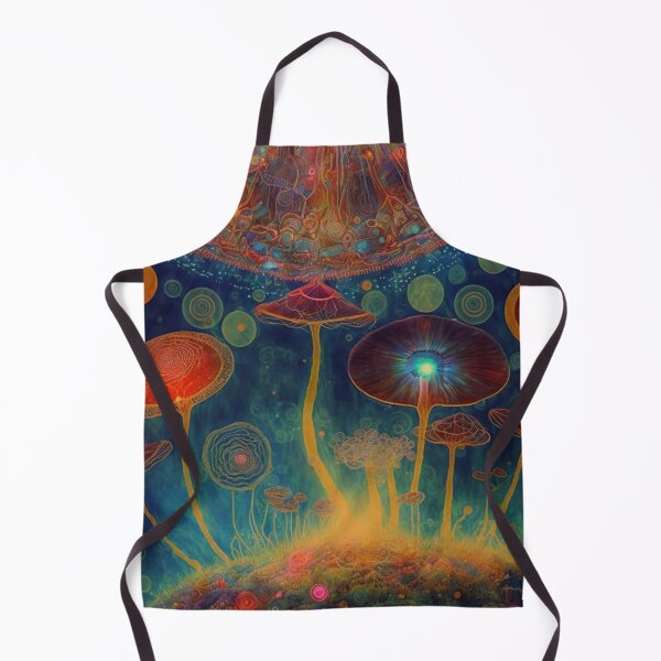 Item preview, Vibrant Neon Psychedelic mushrooms, psilocybin CUBENSiS designed and sold by The Oracle of Surrealism Sublime Consciousness.