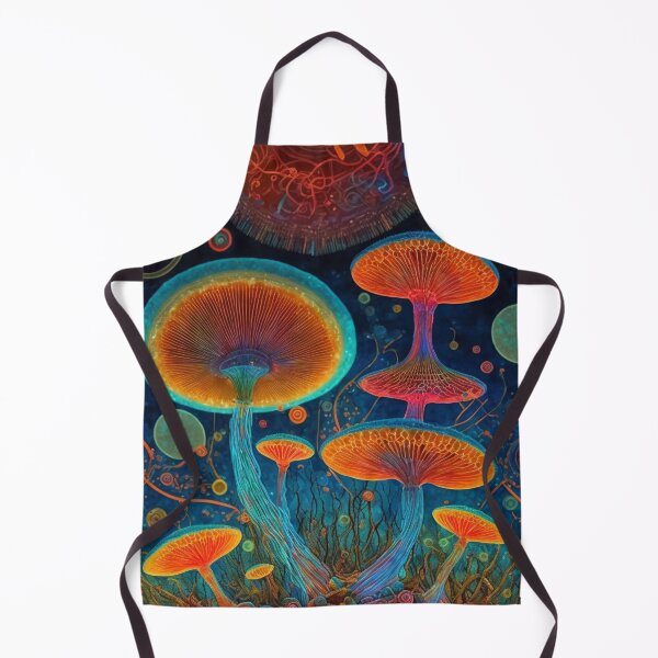 Item preview, Vibrant Neon Psychedelic mushrooms, psilocybin CUBENSiS designed and sold by The Oracle of Surrealism Sublime Consciousness.