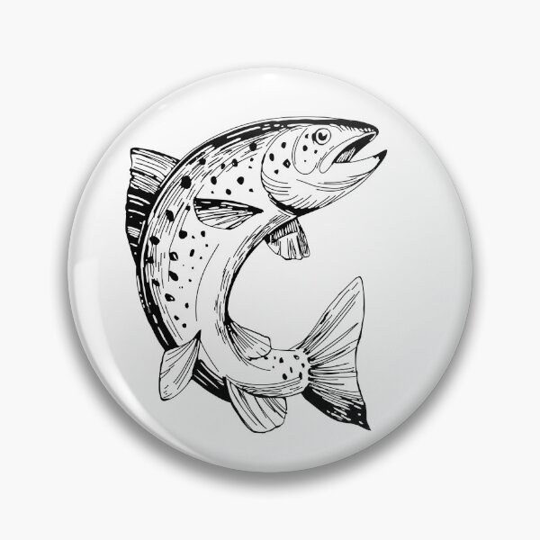 Item preview, Cutthroat Trout Illustration designed and sold by Lghow.